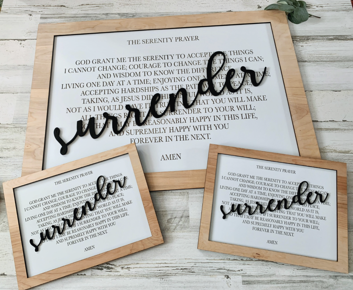 Serenity Prayer Sign