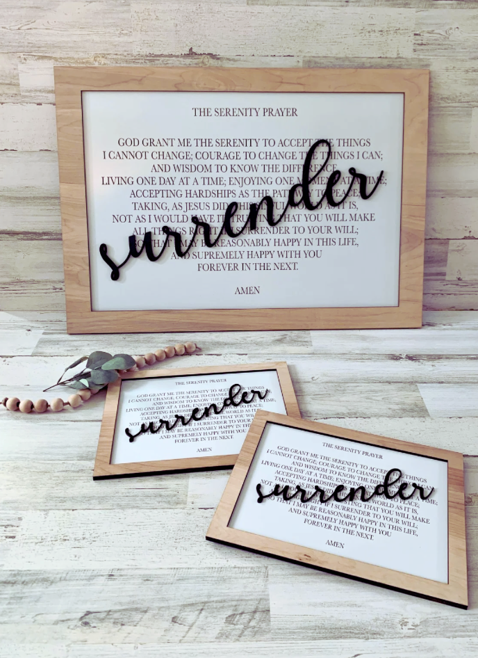 Serenity Prayer Sign