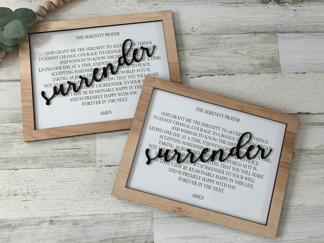 Serenity Prayer Sign