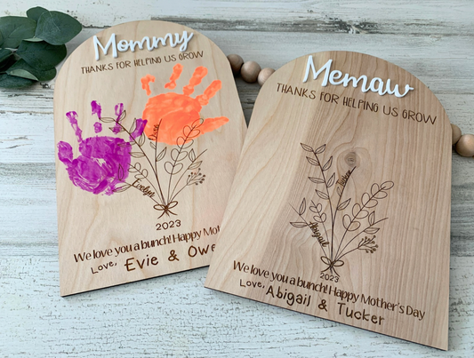 Mother's Day Handprint Sign