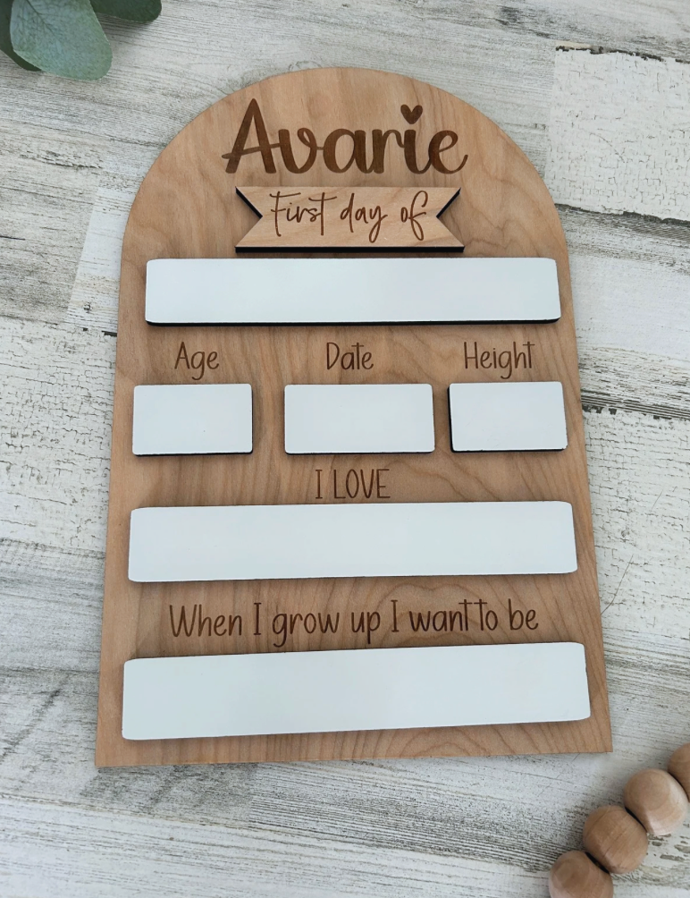 Personalized School Milestone Board