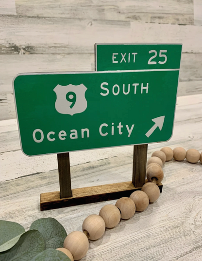 Personalized Highway Exit Sign | Custom Hometown Road Sign