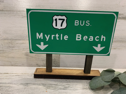 Personalized Highway Exit Sign | Custom Hometown Road Sign