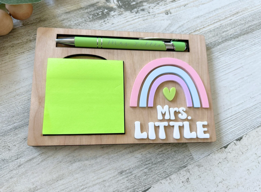 Physician Associate Rainbow Post it Note Holder