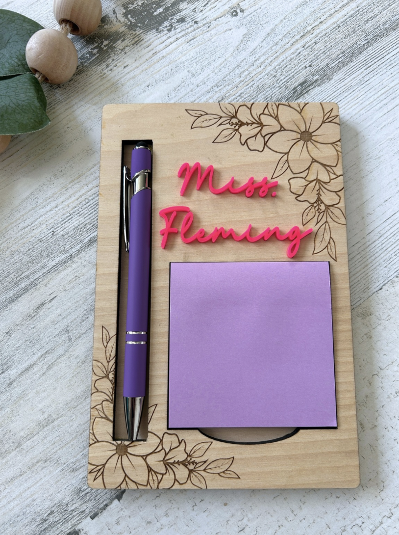 Flower Post-It Note Holder