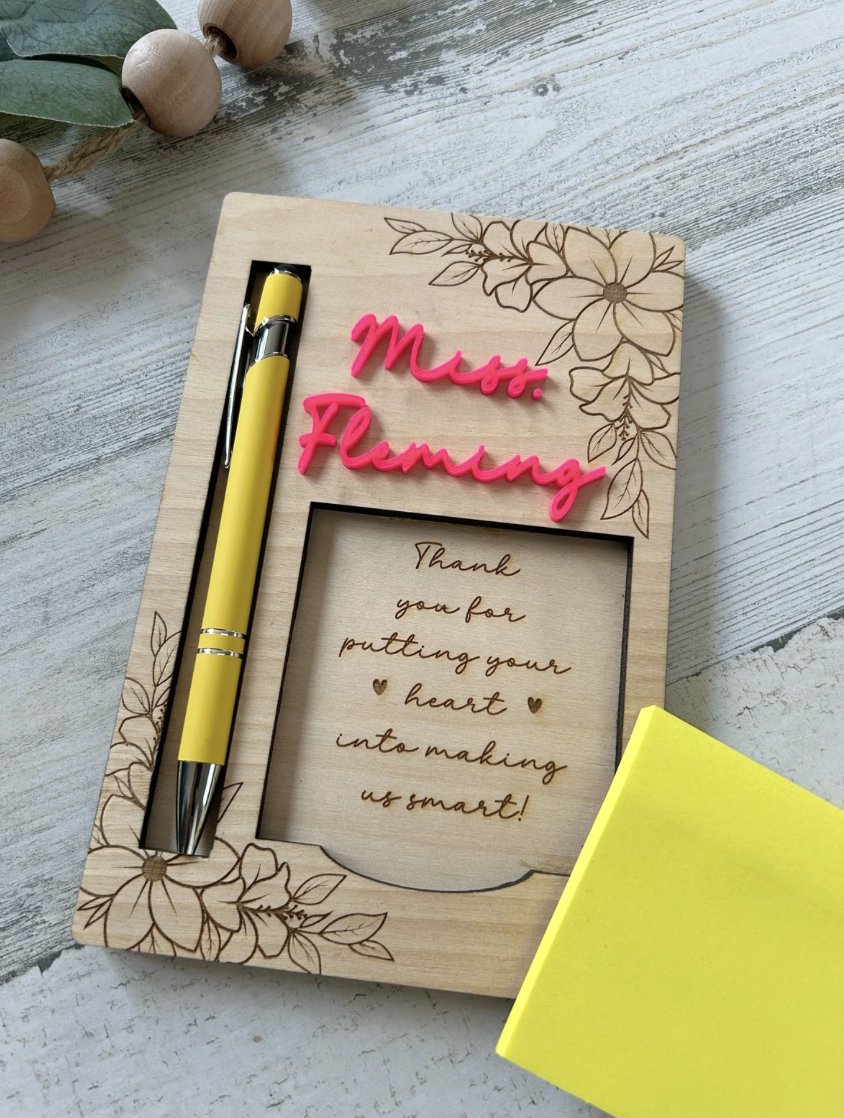 Flower Post-It Note Holder