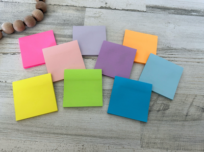 Personalized Rainbow Post-It Note & Pen Holder