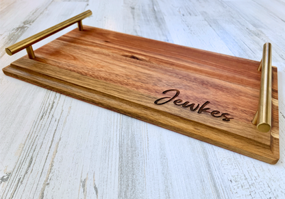 Personalized Acacia Wood Serving Charcuterie Tray