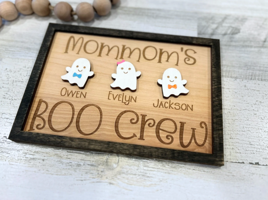 Personalized "Boo Crew" Sign