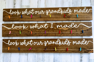 Personalized Kids Artwork "Look What I Made" Sign