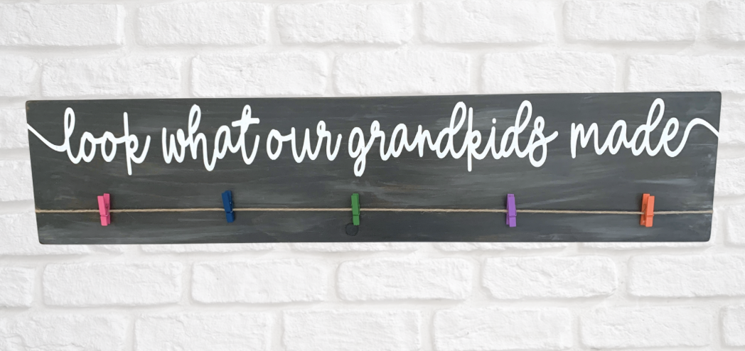 Personalized Kids Artwork "Look What I Made" Sign