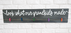 Personalized Kids Artwork "Look What I Made" Sign