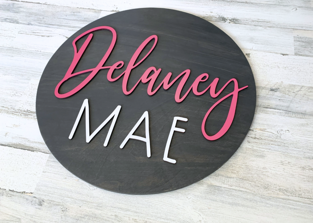 Nursery Name Sign