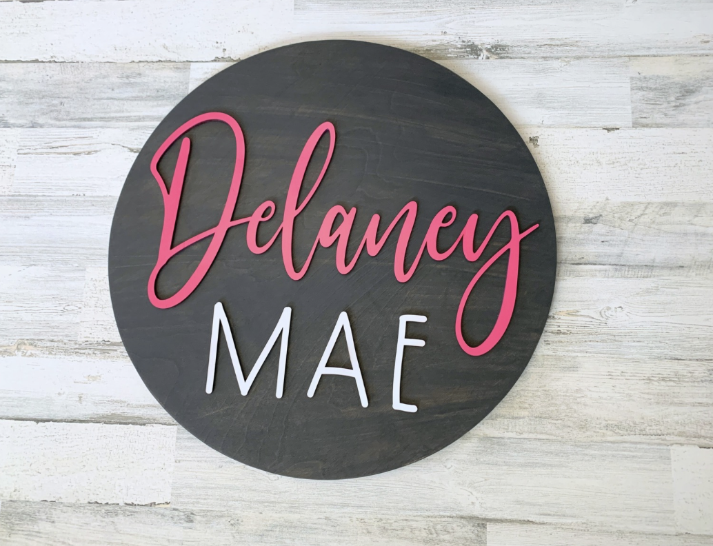 Nursery Name Sign