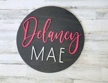 Load image into Gallery viewer, Nursery Name Sign
