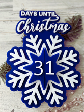 Load image into Gallery viewer, Snowflake Days Until Christmas Countdown
