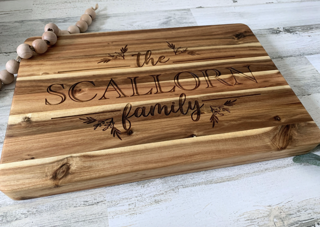 Large Custom Engraved Cutting Board