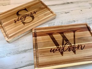 Large Custom Engraved Cutting Board