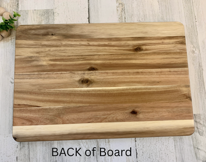 Large Personalized Engraved Cutting Board