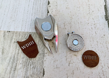 Load image into Gallery viewer, Personalized Golf Divot and Ball Marker Set
