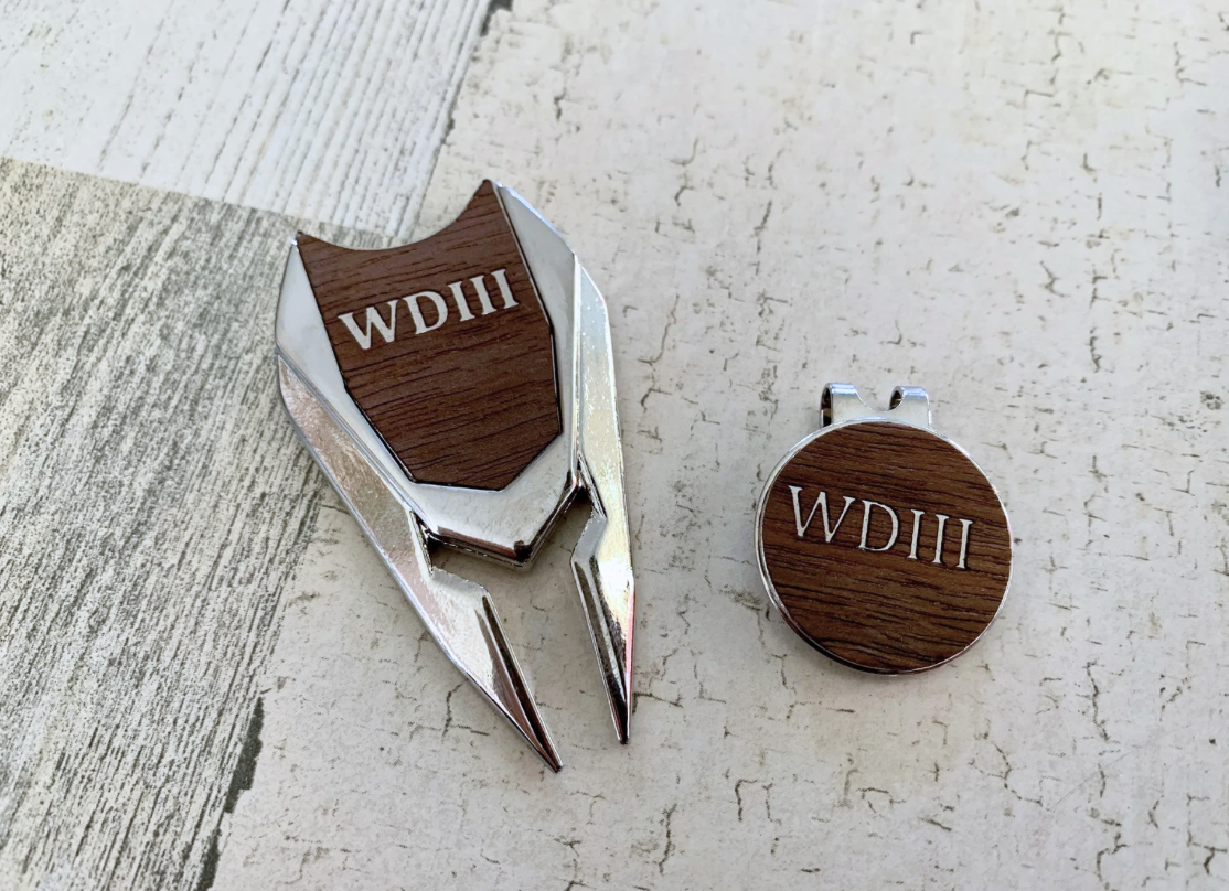 Personalized Golf Divot and Ball Marker Set