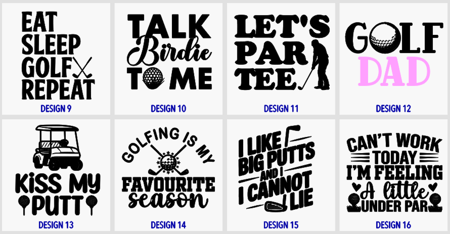 Personalized Golf Tag and Tee Holder
