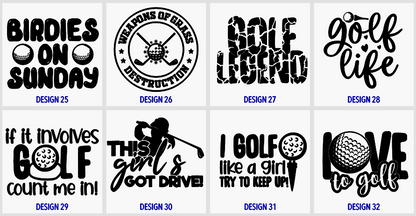Personalized Golf Bag Tag & Tee Holder