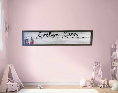 Personalized Framed School Picture Sign