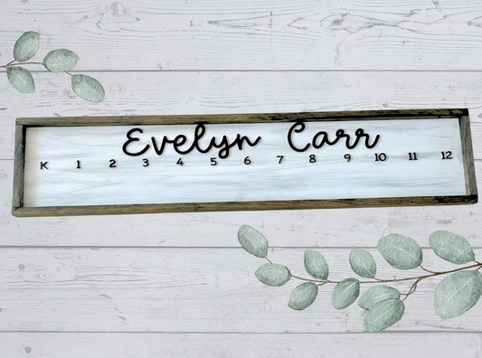 Personalized Framed Kids School Pictures Sign