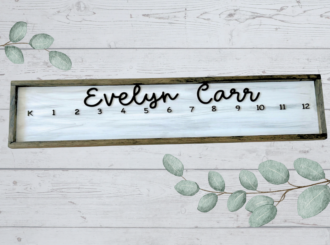 Personalized Framed Kids School Pictures Sign