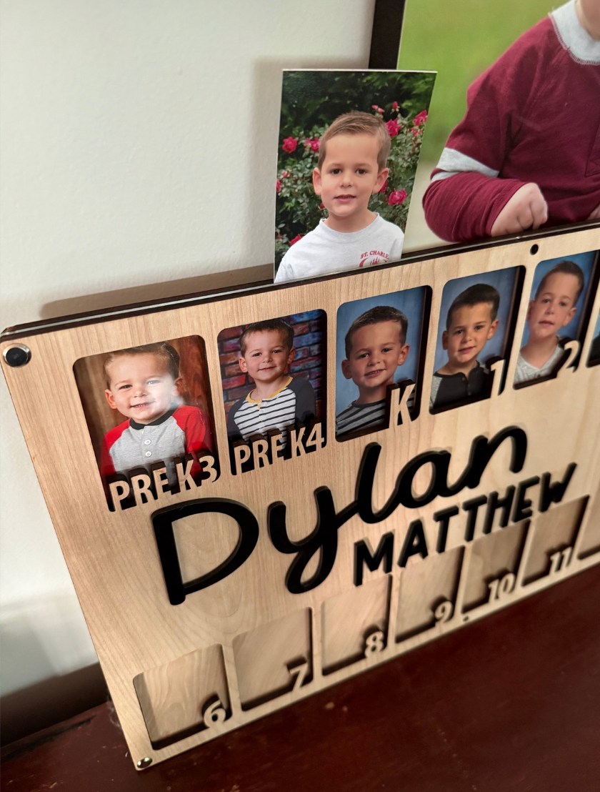 Personalized Layered School Picture Sign