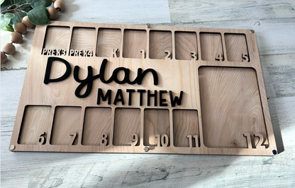 Personalized Layered School Picture Sign