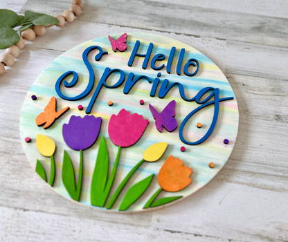 Hello Spring DIY Wood Sign Kit