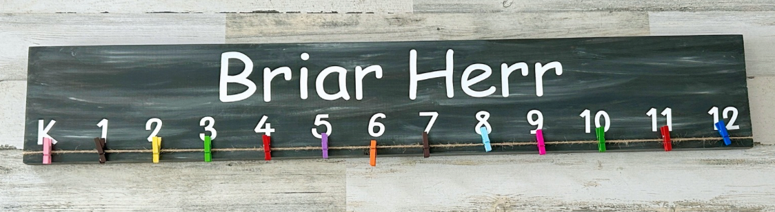 Personalized School Picture Display Sign