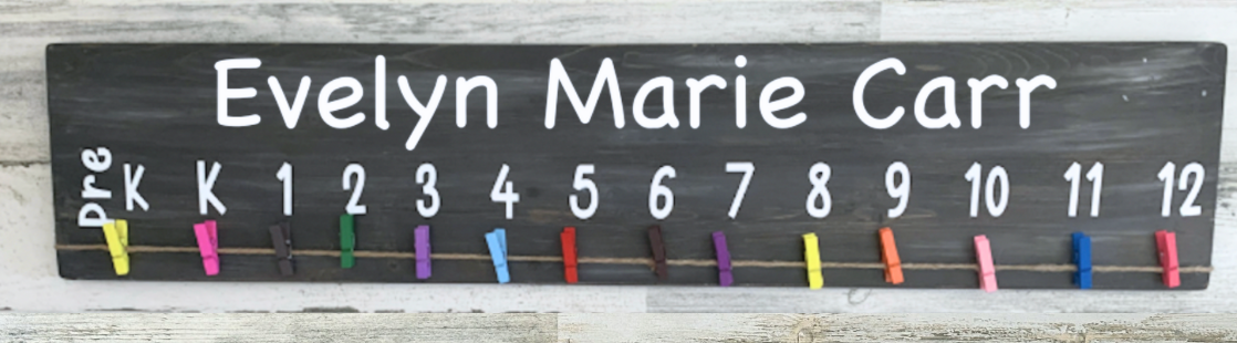 Personalized School Picture Display Sign