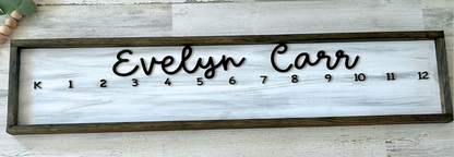 Personalized Framed School Picture Sign