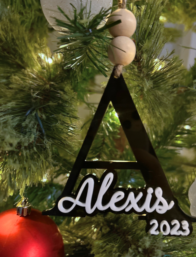 Personalized Initial Ornament