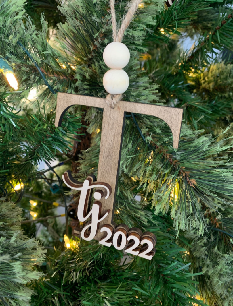 Personalized Initial Ornament