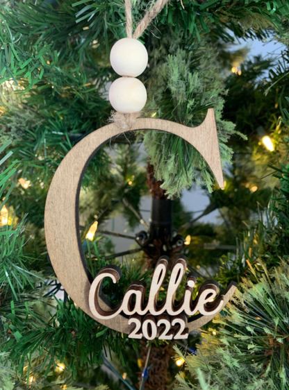Personalized Initial Ornament