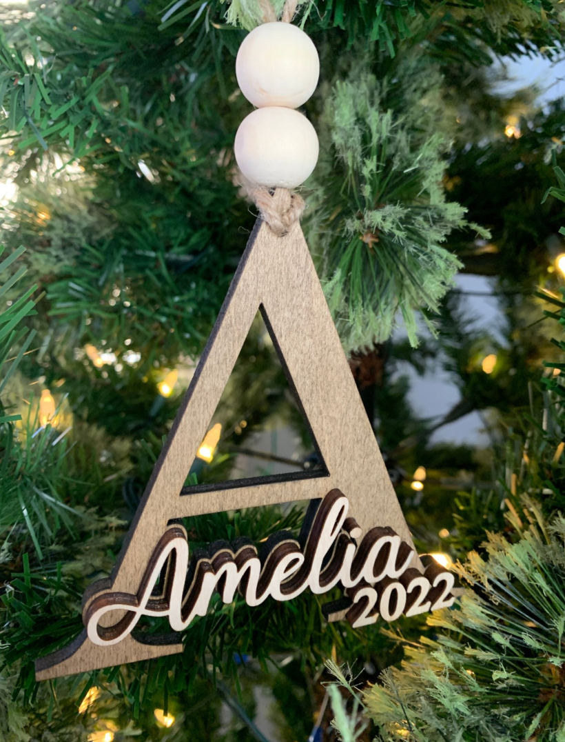 Personalized Initial Ornament