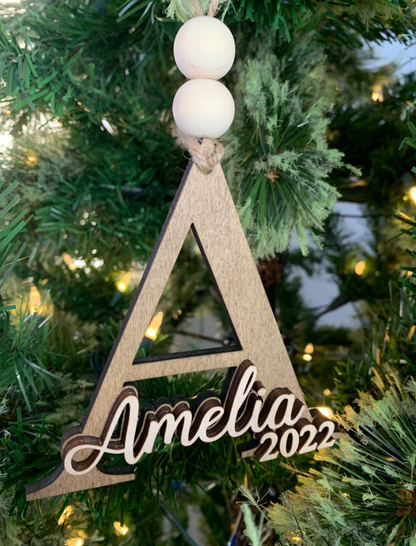 Personalized Initial Ornament