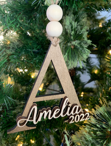 Personalized Initial Ornament