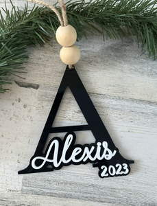 Personalized Initial Ornament