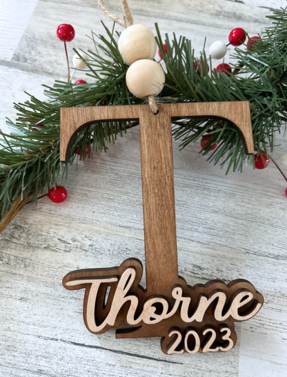Personalized Initial Ornament
