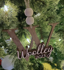 Personalized Initial Ornament