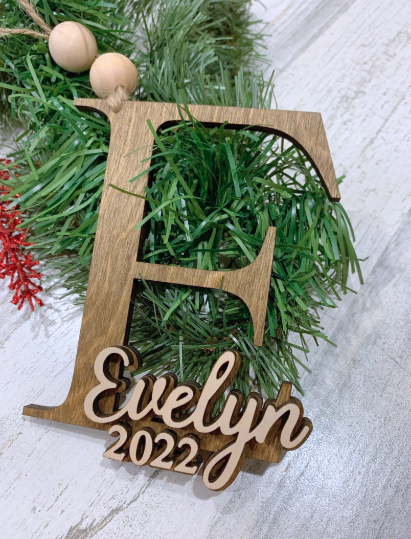 Personalized Initial Ornament