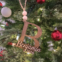Load image into Gallery viewer, Personalized Initial Ornament
