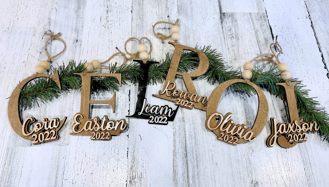 Personalized Initial Ornament
