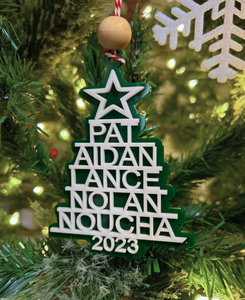 Personalized Family Tree Ornament