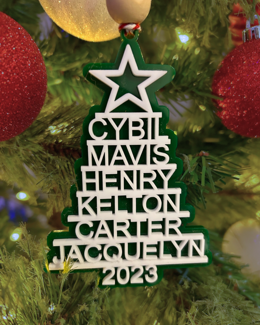 Personalized Family Tree Ornament